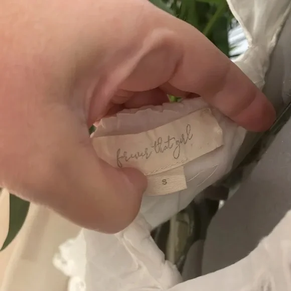 Anthropologie Audrina Forever that Girl White Eyelet Dress - Picture 9 of 9